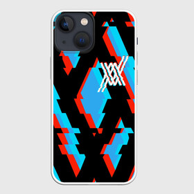 Чехол для iPhone 13 mini с принтом two XX blue в городе Новоалтайск,  |  | 02 | anime | darling in the franxx | hiro | manga | zero two | аниме | ахегао | любимый во франксе | манга | милый во франксе | ноль два | хиро