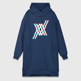 Платье-худи хлопок с принтом two XX white в городе Новоалтайск,  |  | 02 | anime | darling in the franxx | hiro | manga | zero two | аниме | ахегао | любимый во франксе | манга | милый во франксе | ноль два | хиро
