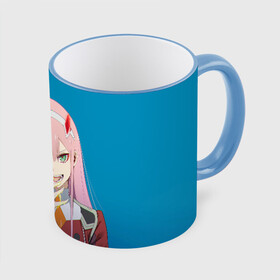Кружка с полной запечаткой с принтом Darling In The Franxx в городе Новоалтайск, керамика | ёмкость 330 мл | Тематика изображения на принте: 02 | anime | darling in the franxx | hiro | manga | zero two | аниме | ахегао | любимый во франксе | манга | милый во франксе | ноль два | хиро