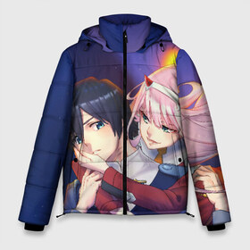 Мужская зимняя куртка 3D с принтом Darling In The Franxx в городе Новоалтайск, верх — 100% полиэстер; подкладка — 100% полиэстер; утеплитель — 100% полиэстер | длина ниже бедра, свободный силуэт Оверсайз. Есть воротник-стойка, отстегивающийся капюшон и ветрозащитная планка. 

Боковые карманы с листочкой на кнопках и внутренний карман на молнии. | 02 | anime | darling in the franxx | hiro | manga | zero two | аниме | ахегао | любимый во франксе | манга | милый во франксе | ноль два | хиро