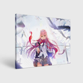 Холст прямоугольный с принтом Darling In The Franxx в городе Новоалтайск, 100% ПВХ |  | Тематика изображения на принте: 02 | anime | darling in the franxx | hiro | manga | zero two | аниме | ахегао | любимый во франксе | манга | милый во франксе | ноль два | хиро