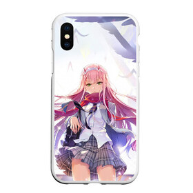 Чехол для iPhone XS Max матовый с принтом Darling In The Franxx в городе Новоалтайск, Силикон | Область печати: задняя сторона чехла, без боковых панелей | Тематика изображения на принте: 02 | anime | darling in the franxx | hiro | manga | zero two | аниме | ахегао | любимый во франксе | манга | милый во франксе | ноль два | хиро