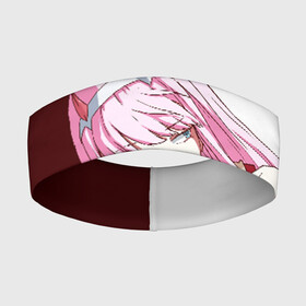 Повязка на голову 3D с принтом Ноль два диагональ в городе Новоалтайск,  |  | 02 | anime | darling in the franxx | hiro | manga | zero two | аниме | ахегао | любимый во франксе | манга | милый во франксе | ноль два | хиро