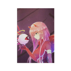Обложка для паспорта матовая кожа с принтом Darling In The Franxx в городе Новоалтайск, натуральная матовая кожа | размер 19,3 х 13,7 см; прозрачные пластиковые крепления | Тематика изображения на принте: 02 | anime | darling in the franxx | hiro | manga | zero two | аниме | ахегао | любимый во франксе | манга | милый во франксе | ноль два | хиро