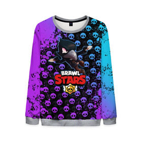Мужской свитшот 3D с принтом Brawl Stars в городе Новоалтайск, 100% полиэстер с мягким внутренним слоем | круглый вырез горловины, мягкая резинка на манжетах и поясе, свободная посадка по фигуре | brawl | brawl stars | crow | leon | stars | бравл | бравл старс | браво старс | игра | компьютерная | кров | леон | онлайн | старс
