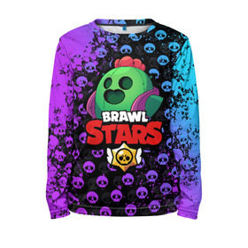 Детский лонгслив 3D с принтом Brawl Stars в городе Новоалтайск, 100% полиэстер | длинные рукава, круглый вырез горловины, полуприлегающий силуэт
 | brawl | brawl stars | crow | leon | stars | бравл | бравл старс | браво старс | игра | компьютерная | кров | леон | онлайн | старс