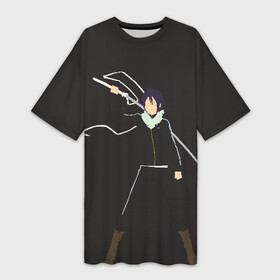 Платье-футболка 3D с принтом Yato в городе Новоалтайск,  |  | god of calamity | noragami | shinki | yato | yatogami | бездомный бог | бог бедствия | шинки | ято