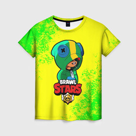 Женская футболка 3D с принтом Brawl Stars LEON в городе Новоалтайск, 100% полиэфир ( синтетическое хлопкоподобное полотно) | прямой крой, круглый вырез горловины, длина до линии бедер | brawl | brawl stars | crow | leon | stars | бравл | бравл старс | браво старс | игра | компьютерная | кров | леон | онлайн | старс