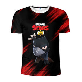 Мужская футболка 3D спортивная с принтом Brawl Stars CROW в городе Новоалтайск, 100% полиэстер с улучшенными характеристиками | приталенный силуэт, круглая горловина, широкие плечи, сужается к линии бедра | brawl | brawl stars | crow | leon | stars | бравл | бравл старс | браво старс | игра | компьютерная | кров | леон | онлайн | старс