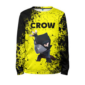 Детский лонгслив 3D с принтом Brawl Stars CROW в городе Новоалтайск, 100% полиэстер | длинные рукава, круглый вырез горловины, полуприлегающий силуэт
 | brawl | brawl stars | crow | leon | stars | бравл | бравл старс | браво старс | игра | компьютерная | кров | леон | онлайн | старс