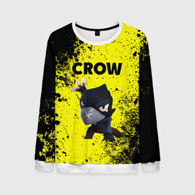 Мужской свитшот 3D с принтом Brawl Stars CROW в городе Новоалтайск, 100% полиэстер с мягким внутренним слоем | круглый вырез горловины, мягкая резинка на манжетах и поясе, свободная посадка по фигуре | brawl | brawl stars | crow | leon | stars | бравл | бравл старс | браво старс | игра | компьютерная | кров | леон | онлайн | старс
