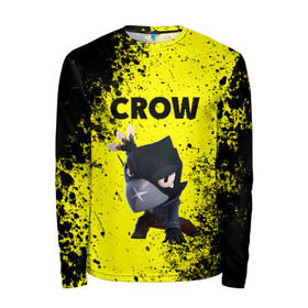 Мужской лонгслив 3D с принтом Brawl Stars CROW в городе Новоалтайск, 100% полиэстер | длинные рукава, круглый вырез горловины, полуприлегающий силуэт | brawl | brawl stars | crow | leon | stars | бравл | бравл старс | браво старс | игра | компьютерная | кров | леон | онлайн | старс