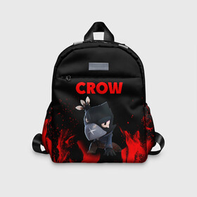 Детский рюкзак 3D с принтом Brawl Stars CROW в городе Новоалтайск, 100% полиэстер | лямки с регулируемой длиной, сверху петелька, чтобы рюкзак можно было повесить на вешалку. Основное отделение закрывается на молнию, как и внешний карман. Внутри дополнительный карман. По бокам два дополнительных кармашка | brawl | brawl stars | crow | leon | stars | бравл | бравл старс | браво старс | игра | компьютерная | кров | леон | онлайн | старс