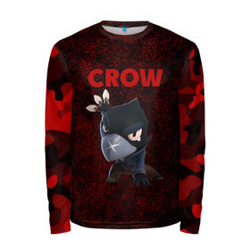 Мужской лонгслив 3D с принтом Brawl Stars CROW в городе Новоалтайск, 100% полиэстер | длинные рукава, круглый вырез горловины, полуприлегающий силуэт | brawl | brawl stars | crow | leon | stars | бравл | бравл старс | браво старс | игра | компьютерная | кров | леон | онлайн | старс