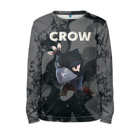 Детский лонгслив 3D с принтом Brawl Stars CROW в городе Новоалтайск, 100% полиэстер | длинные рукава, круглый вырез горловины, полуприлегающий силуэт
 | brawl | brawl stars | crow | leon | stars | бравл | бравл старс | браво старс | игра | компьютерная | кров | леон | онлайн | старс
