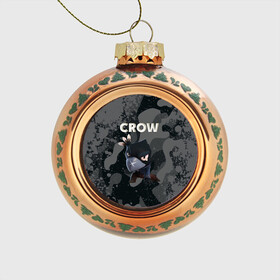 Стеклянный ёлочный шар с принтом Brawl Stars CROW в городе Новоалтайск, Стекло | Диаметр: 80 мм | brawl | brawl stars | crow | leon | stars | бравл | бравл старс | браво старс | игра | компьютерная | кров | леон | онлайн | старс