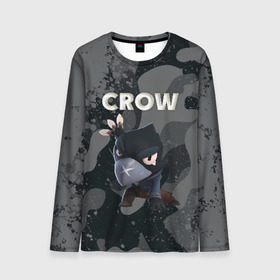 Мужской лонгслив 3D с принтом Brawl Stars CROW в городе Новоалтайск, 100% полиэстер | длинные рукава, круглый вырез горловины, полуприлегающий силуэт | brawl | brawl stars | crow | leon | stars | бравл | бравл старс | браво старс | игра | компьютерная | кров | леон | онлайн | старс