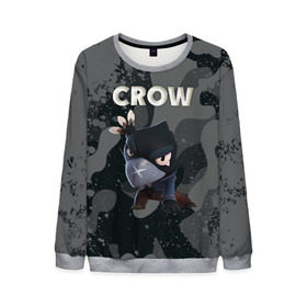 Мужской свитшот 3D с принтом Brawl Stars CROW в городе Новоалтайск, 100% полиэстер с мягким внутренним слоем | круглый вырез горловины, мягкая резинка на манжетах и поясе, свободная посадка по фигуре | brawl | brawl stars | crow | leon | stars | бравл | бравл старс | браво старс | игра | компьютерная | кров | леон | онлайн | старс