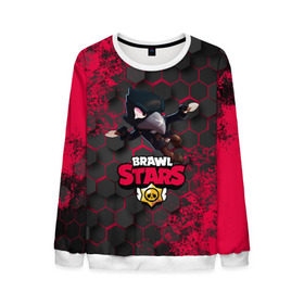 Мужской свитшот 3D с принтом Brawl Stars CROW в городе Новоалтайск, 100% полиэстер с мягким внутренним слоем | круглый вырез горловины, мягкая резинка на манжетах и поясе, свободная посадка по фигуре | brawl | brawl stars | crow | leon | stars | бравл | бравл старс | браво старс | игра | компьютерная | кров | леон | онлайн | старс
