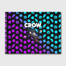 Альбом для рисования с принтом BRAWL STARS CROW в городе Новоалтайск, 100% бумага
 | матовая бумага, плотность 200 мг. | Тематика изображения на принте: brawl stars | bull | colt | crow | leon | stars | берли | бо | брок | ворон | джесси | динамайк | дэррил | кольт | леон | мортис | нита | пайпер | пенни | поко | пэм | рикошет | спайк | фрэнк | шелли | эль примо