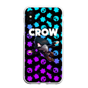 Чехол для iPhone XS Max матовый с принтом BRAWL STARS CROW в городе Новоалтайск, Силикон | Область печати: задняя сторона чехла, без боковых панелей | brawl stars | bull | colt | crow | leon | stars | берли | бо | брок | ворон | джесси | динамайк | дэррил | кольт | леон | мортис | нита | пайпер | пенни | поко | пэм | рикошет | спайк | фрэнк | шелли | эль примо