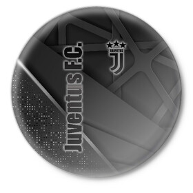 Значок с принтом Juventus F.C. в городе Новоалтайск,  металл | круглая форма, металлическая застежка в виде булавки | calcio | club | cr7 | cristiano ronaldo | dybala | football | full highlights | goals | italia | juventus | napoli | roma | serie a | белый | италия | клуб | форма | черный | ювентус