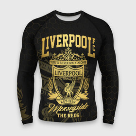 Мужской рашгард 3D с принтом Ливерпуль в городе Новоалтайск,  |  | liverpool | liverpool fc | ynwa | you never walk alone | ливерпуль | фан ливерпуля | фанатская | футбол | футболист | футбольный клуб | энфильд