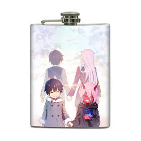 Фляга с принтом Darling In The Franxx в городе Новоалтайск, металлический корпус | емкость 0,22 л, размер 125 х 94 мм. Виниловая наклейка запечатывается полностью | 02 | anime | darling in the franxx | hiro | manga | zero two | аниме | ахегао | любимый во франксе | манга | милый во франксе | ноль два | хиро