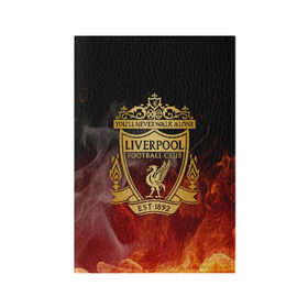 Обложка для паспорта матовая кожа с принтом LIVERPOOL в городе Новоалтайск, натуральная матовая кожа | размер 19,3 х 13,7 см; прозрачные пластиковые крепления | lfc | liverpool | sport | ynwa | ливерпуль | лфк | спорт