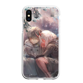Чехол для iPhone XS Max матовый с принтом Darling In The Franxx в городе Новоалтайск, Силикон | Область печати: задняя сторона чехла, без боковых панелей | Тематика изображения на принте: 02 | anime | darling in the franxx | hiro | manga | zero two | аниме | ахегао | любимый во франксе | манга | милый во франксе | ноль два | хиро