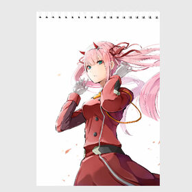 Скетчбук с принтом Darling In The Franxx в городе Новоалтайск, 100% бумага
 | 48 листов, плотность листов — 100 г/м2, плотность картонной обложки — 250 г/м2. Листы скреплены сверху удобной пружинной спиралью | 02 | anime | darling in the franxx | hiro | manga | zero two | аниме | ахегао | любимый во франксе | манга | милый во франксе | ноль два | хиро
