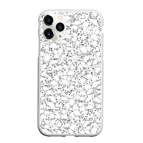 Чехол для iPhone 11 Pro матовый с принтом Белые мыши в городе Новоалтайск, Силикон |  | Тематика изображения на принте: белый | грызуны | крыса | мышка | мышь | петтерн | стая | толпа