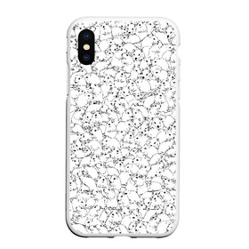 Чехол для iPhone XS Max матовый с принтом Белые мыши в городе Новоалтайск, Силикон | Область печати: задняя сторона чехла, без боковых панелей | белый | грызуны | крыса | мышка | мышь | петтерн | стая | толпа