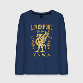 Женский лонгслив хлопок с принтом LIVERPOOL (НА СПИНЕ) в городе Новоалтайск, 100% хлопок |  | lfc | liverpool | sport | ynwa | ливерпуль | лфк | спорт