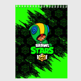 Скетчбук с принтом BRAWL STARS LEON в городе Новоалтайск, 100% бумага
 | 48 листов, плотность листов — 100 г/м2, плотность картонной обложки — 250 г/м2. Листы скреплены сверху удобной пружинной спиралью | brawl stars | bull | colt | crow | leon | stars | берли | бо | брок | ворон | джесси | динамайк | дэррил | кольт | леон | мортис | нита | пайпер | пенни | поко | пэм | рикошет | спайк | фрэнк | шелли | эль примо