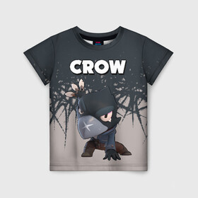 Детская футболка 3D с принтом Brawl Stars Crow в городе Новоалтайск, 100% гипоаллергенный полиэфир | прямой крой, круглый вырез горловины, длина до линии бедер, чуть спущенное плечо, ткань немного тянется | brawl stars | brawl stars crow | взлом brawl stars | леон brawl stars | сервера brawl stars | скачать brawl stars | скачать бесплатно brawl stars