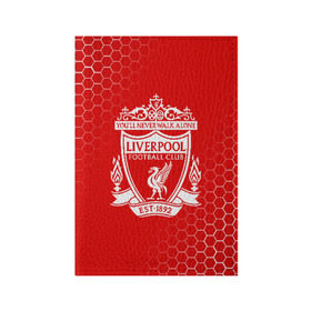 Обложка для паспорта матовая кожа с принтом LIVERPOOL в городе Новоалтайск, натуральная матовая кожа | размер 19,3 х 13,7 см; прозрачные пластиковые крепления | lfc | liverpool | sport | ynwa | ливерпуль | лфк | спорт