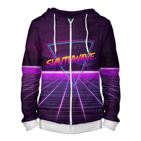 Мужская толстовка 3D на молнии с принтом SYNTHWAVE / RETROWAVE в городе Новоалтайск, 100% полиэстер | длина до линии бедра, манжеты и пояс оформлены мягкой тканевой резинкой, двухслойный капюшон со шнурком для регулировки, спереди молния, по бокам два кармана | hotline miami | neon | outrun | outrun electro | retrowave | synth | synthwave | неон | хотлайн майами