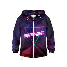 Детская ветровка 3D с принтом SYNTHWAVE / RETROWAVE в городе Новоалтайск, 100% полиэстер | подол и капюшон оформлены резинкой с фиксаторами, по бокам два кармана без застежек, один потайной карман на груди | hotline miami | neon | outrun | outrun electro | retrowave | synth | synthwave | неон | хотлайн майами