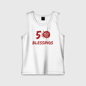 Детская майка хлопок с принтом 50 Blessings в городе Новоалтайск,  |  | 50 blessings | 50 благословений | 80 е | hotline | miami | number | retrowave | usa | wrong | америка | горячая линия | майами | ретроваве | сша