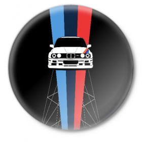 Значок с принтом BMW в городе Новоалтайск,  металл | круглая форма, металлическая застежка в виде булавки | auto | bmw | bmw motorsport | im | x5 | x6 | беха | бмв | бэха