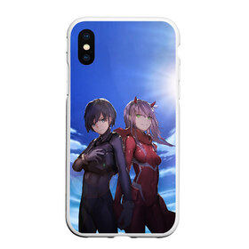 Чехол для iPhone XS Max матовый с принтом Darling In The Franxx в городе Новоалтайск, Силикон | Область печати: задняя сторона чехла, без боковых панелей | Тематика изображения на принте: 02 | anime | darling in the franxx | hiro | manga | zero two | аниме | ахегао | любимый во франксе | манга | милый во франксе | ноль два | хиро