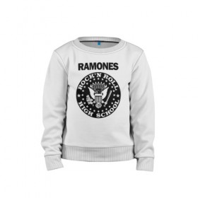 Детский свитшот хлопок с принтом Ramones в городе Новоалтайск, 100% хлопок | круглый вырез горловины, эластичные манжеты, пояс и воротник | ramone | ramones | группа | джонни | джоуи | ди ди томми | марки | панк | поп | раманес | раманэс | рамон | рамонес | рамонэс | рамоун | рамоунз | рамоунс | рок | хард | хардрок