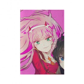 Обложка для паспорта матовая кожа с принтом Darling In The Franxx в городе Новоалтайск, натуральная матовая кожа | размер 19,3 х 13,7 см; прозрачные пластиковые крепления | Тематика изображения на принте: 02 | anime | darling in the franxx | hiro | manga | zero two | аниме | ахегао | любимый во франксе | манга | милый во франксе | ноль два | хиро
