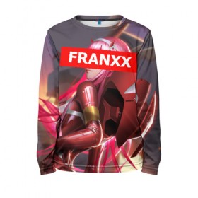 Детский лонгслив 3D с принтом Darling In The Franxx в городе Новоалтайск, 100% полиэстер | длинные рукава, круглый вырез горловины, полуприлегающий силуэт
 | 02 | anime | darling in the franxx | hiro | manga | zero two | аниме | ахегао | любимый во франксе | манга | милый во франксе | ноль два | хиро