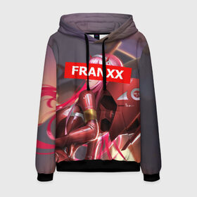 Мужская толстовка 3D с принтом Darling In The Franxx в городе Новоалтайск, 100% полиэстер | двухслойный капюшон со шнурком для регулировки, мягкие манжеты на рукавах и по низу толстовки, спереди карман-кенгуру с мягким внутренним слоем. | 02 | anime | darling in the franxx | hiro | manga | zero two | аниме | ахегао | любимый во франксе | манга | милый во франксе | ноль два | хиро