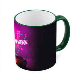Кружка с принтом SYNTHWAVE / RETROWAVE в городе Новоалтайск, керамика | ёмкость 330 мл | hotline miami | neon | new retro wave | outrun | outrun electro | retro | retrowave | synth | synthwave | неон | ретро | хотлайн майами
