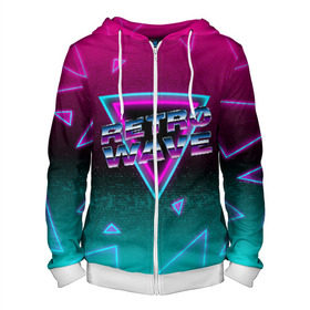 Мужская толстовка 3D на молнии с принтом SYNTHWAVE / RETROWAVE в городе Новоалтайск, 100% полиэстер | длина до линии бедра, манжеты и пояс оформлены мягкой тканевой резинкой, двухслойный капюшон со шнурком для регулировки, спереди молния, по бокам два кармана | hotline miami | neon | new retro wave | outrun | outrun electro | retro | retrowave | synth | synthwave | неон | ретро | хотлайн майами