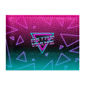 Обложка для студенческого билета с принтом SYNTHWAVE / RETROWAVE в городе Новоалтайск, натуральная кожа | Размер: 11*8 см; Печать на всей внешней стороне | hotline miami | neon | new retro wave | outrun | outrun electro | retro | retrowave | synth | synthwave | неон | ретро | хотлайн майами