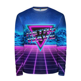 Мужской лонгслив 3D с принтом SYNTHWAVE / RETROWAVE в городе Новоалтайск, 100% полиэстер | длинные рукава, круглый вырез горловины, полуприлегающий силуэт | hotline miami | neon | new retro wave | outrun | outrun electro | retro | retrowave | synth | synthwave | неон | ретро | хотлайн майами